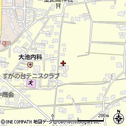 長野県松本市笹賀上二子3852周辺の地図