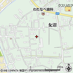 茨城県古河市女沼1011周辺の地図