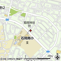 茨城県石岡市南台周辺の地図