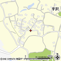 茨城県つくば市平沢467周辺の地図