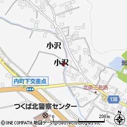 茨城県つくば市小沢109周辺の地図