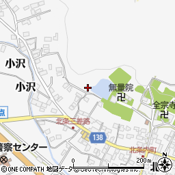 茨城県つくば市北条431周辺の地図