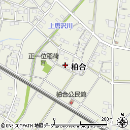 埼玉県深谷市柏合周辺の地図