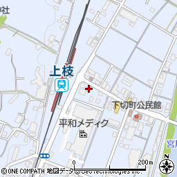 高山上枝駅前郵便局周辺の地図