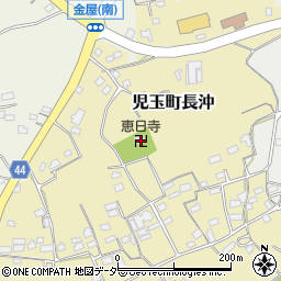 恵日寺周辺の地図