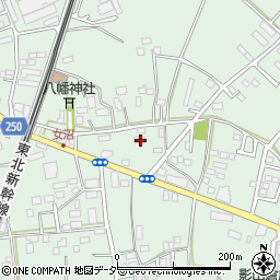 茨城県古河市女沼860周辺の地図
