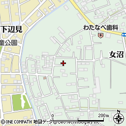 茨城県古河市女沼1007周辺の地図