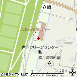 茨城県古河市立崎周辺の地図