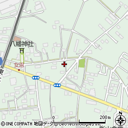 茨城県古河市女沼857周辺の地図