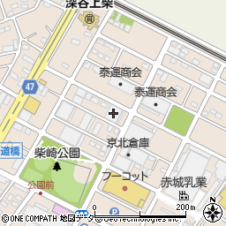 京北倉庫深谷倉庫周辺の地図