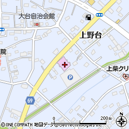 埼玉県深谷市上野台2461周辺の地図