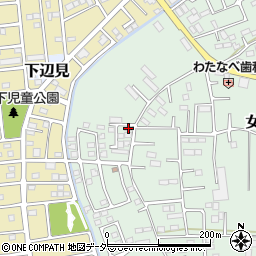 茨城県古河市女沼968周辺の地図