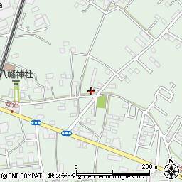 茨城県古河市女沼1702周辺の地図
