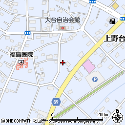 埼玉県深谷市上野台2815周辺の地図