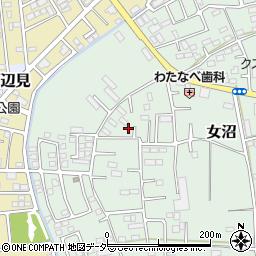 茨城県古河市女沼948周辺の地図