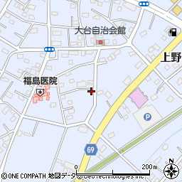 埼玉県深谷市上野台2810周辺の地図