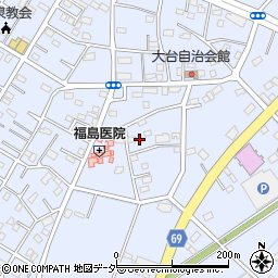 埼玉県深谷市上野台2807周辺の地図