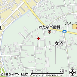 茨城県古河市女沼946周辺の地図
