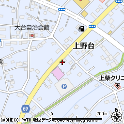 埼玉県深谷市上野台2458周辺の地図