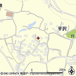 茨城県つくば市平沢1183周辺の地図