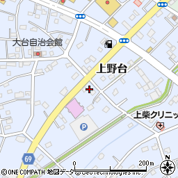 埼玉県深谷市上野台2457周辺の地図