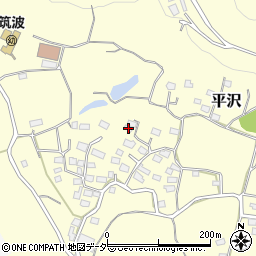 茨城県つくば市平沢479周辺の地図