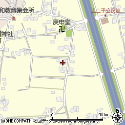 長野県松本市笹賀上二子3653-1周辺の地図