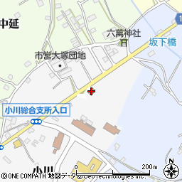 石岡警察署小川地区交番周辺の地図