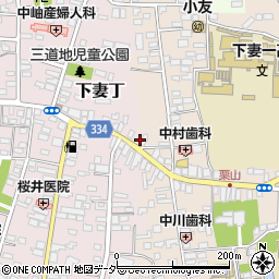 茨城県下妻市下妻丁1周辺の地図