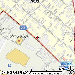 埼玉県深谷市東方3307周辺の地図