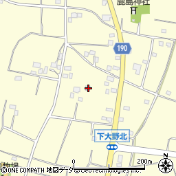 茨城県古河市下大野1645周辺の地図