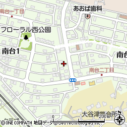 茨城県石岡市南台1丁目5周辺の地図