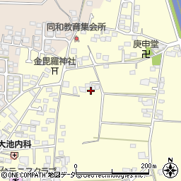 長野県松本市笹賀上二子4282-3周辺の地図