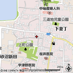 茨城県下妻市下妻丁208周辺の地図