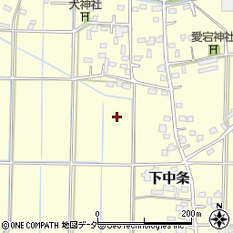 埼玉県行田市下中条周辺の地図