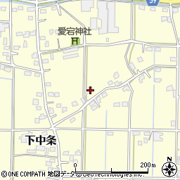 埼玉県行田市下中条493周辺の地図