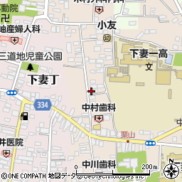 茨城県下妻市下妻乙287-1周辺の地図