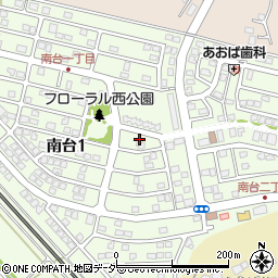 茨城県石岡市南台1丁目6周辺の地図