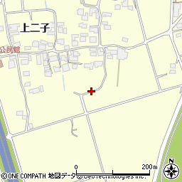 長野県松本市笹賀上二子周辺の地図