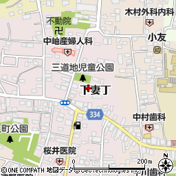茨城県下妻市下妻丁123-2周辺の地図