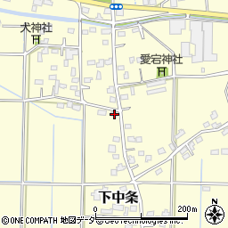 埼玉県行田市下中条551周辺の地図