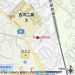 茨城県古河市幸町21-39周辺の地図