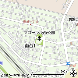 茨城県石岡市南台1丁目22周辺の地図
