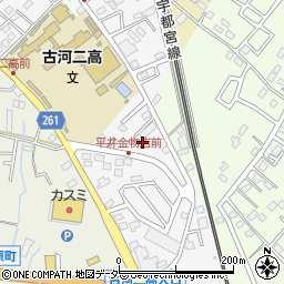 茨城県古河市幸町21周辺の地図
