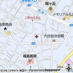 埼玉県深谷市上野台2804周辺の地図