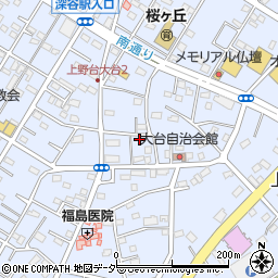 埼玉県深谷市上野台2827周辺の地図