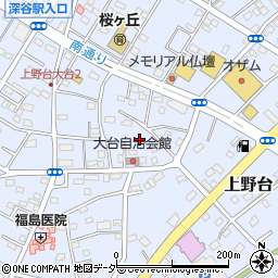 埼玉県深谷市上野台2842周辺の地図