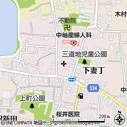 茨城県下妻市下妻丁154-1周辺の地図
