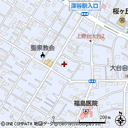 埼玉県深谷市上野台2955周辺の地図