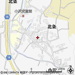 茨城県つくば市小沢55周辺の地図